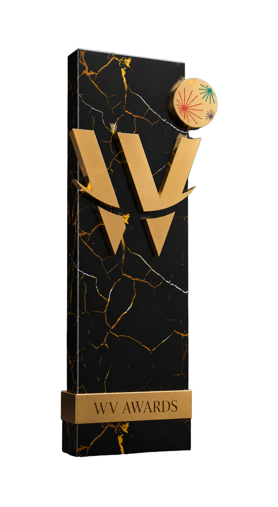 The WV Awards Kintsugi trophy